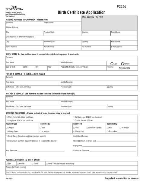 birth records nova scotia